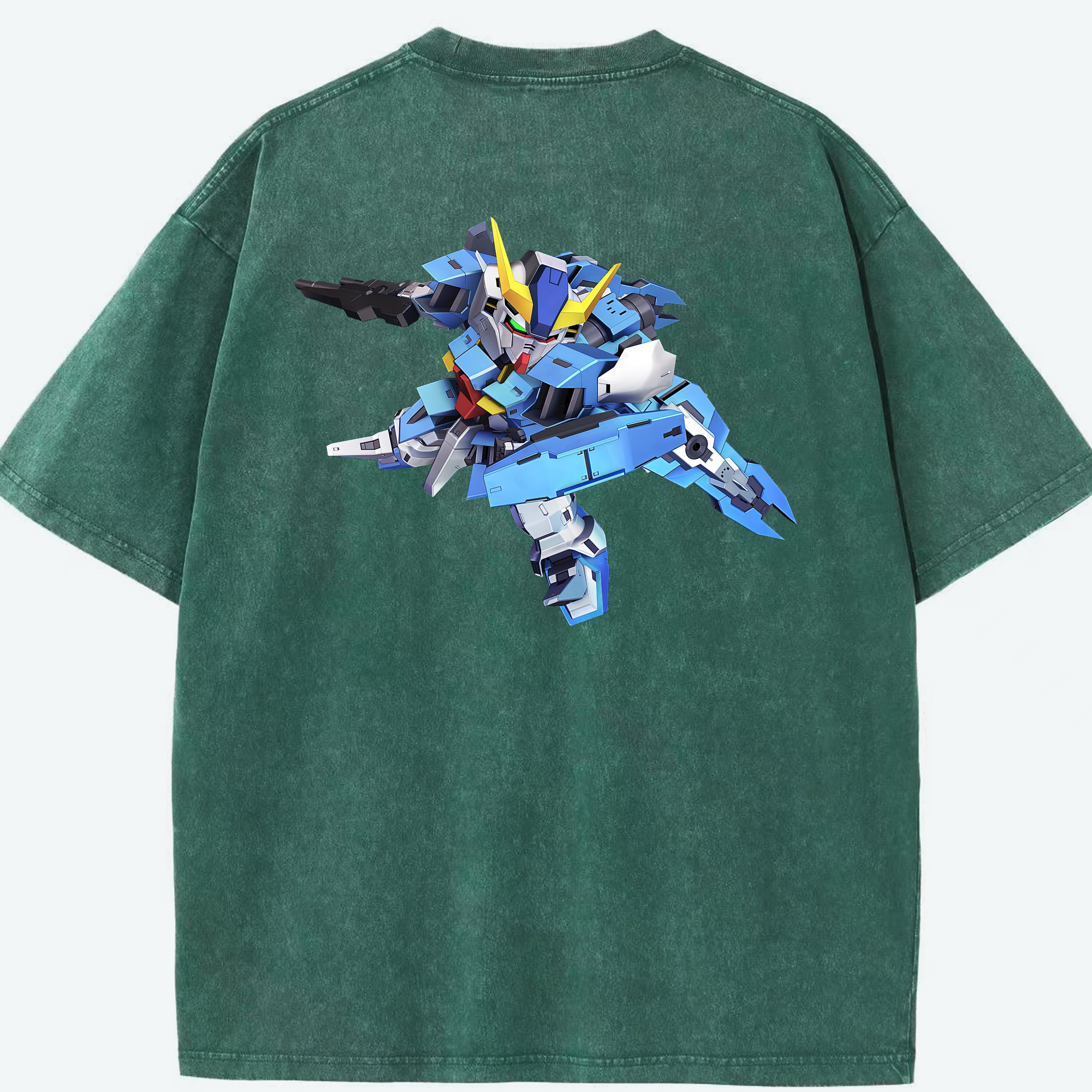 （画像用） 機動戦士ガンダム Mobile Suit Gundam 綿100% ヴィンテージ風 半袖Tシャツ（背面プリント）